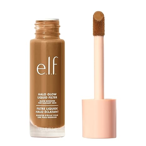 e.l.f. Halo Glow Liquid Filter, Complexion Booster For A Glowing, Soft-Focus Look, Infused With Hyaluronic Acid, Vegan & Cruelty-Free