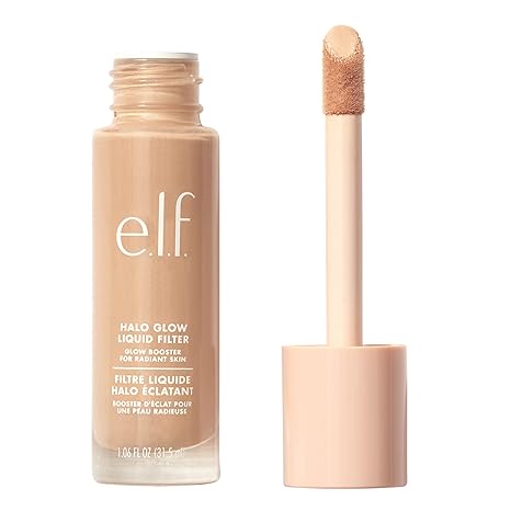 e.l.f. Halo Glow Liquid Filter, Complexion Booster For A Glowing, Soft-Focus Look, Infused With Hyaluronic Acid, Vegan & Cruelty-Free