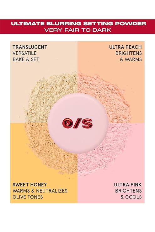 One Size Ultimate Blurring Setting Powder Full for Fair to Dark Skin Tones, 1.2 Ounce